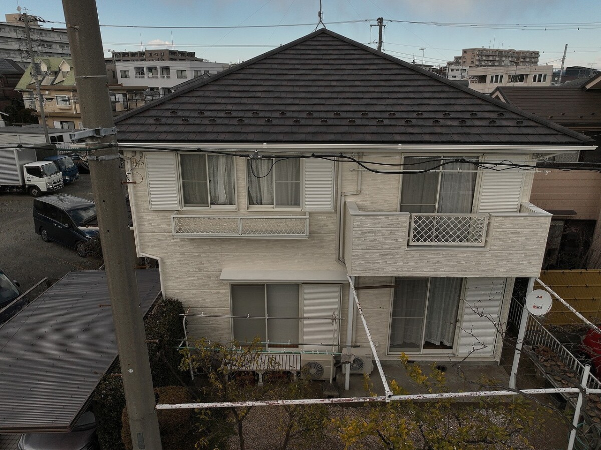 【伊勢原市】外壁塗装工事 SK化研プレミアムシリコン